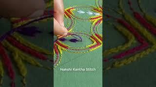 Nokshi kantha hand embroidery tutorial round design Bangladeshi new nokshi katha design big katha