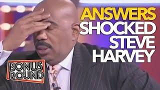 SURPRISING ANSWERS THAT SHOCKED STEVE HARVEY  Family Feud USA