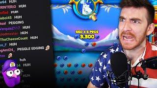 Peggle Speedrun but if I get trivia wrong I restart the level VOD