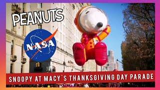 NASA Astronaut Snoopy with Peanuts Gang at Macys Thanksgiving Day Parade 2022