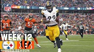 Pittsburgh Steelers vs. Cincinnati Bengals  2023 Week 12 Game Highlights