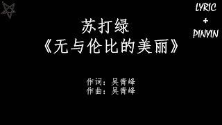 苏打绿Sodagreen-无与伦比的美丽 拼音+歌词PinYin+Lyrics