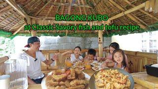 Bumili ng Bagong Kubo at Nagluto ng classic savory fish and tofu with black beans sauce