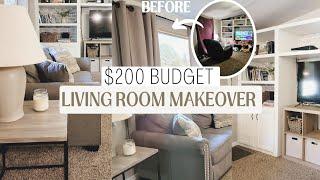 Extreme living room makeover on a budget  Budget friendly decor ideas Mobile home makeover