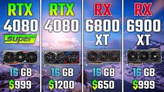 RTX 4080 SUPER vs RTX 4080 vs RX 6800 XT vs RX 6900 XT  Test in 7 Games