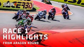 HIGHLIGHTS from a CRAZY Race 1️⃣ at Aragon   2024 #AragonWorldSBK 