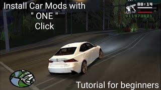 How to install car mods in GTA San Andreas PC 2022  One Click Install  For beginners