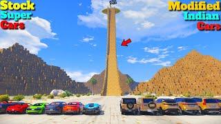 Modified Indian Cars Vs Super Cars Climb Test GTA 5