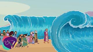 The crossing of the Red Sea - Animated with Lyrics