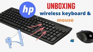 Unboxing hp wireless keyboard & mouse - Review after 7 days used in hindi