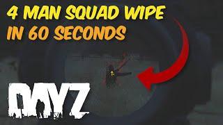 4 Man SQUAD WIPE in UNDER 60 seconds - DayZ Twitch Highlights