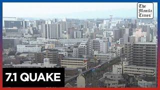 Strong quake small tsunamis hit southern Japan