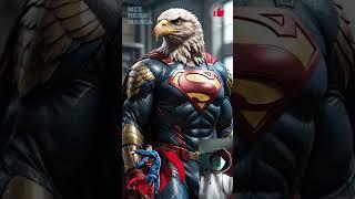 Superheroes but Eagles  DC & Marvel characters #avengers #shorts