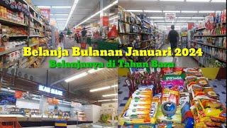 BELANJA BULANAN JANUARI 2024  GROCERY SHOPPING-BONGKAR BELANJAANNYA