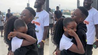 Fotocopy’s sister in tears as her big brother leaves her in Ghana for America trip