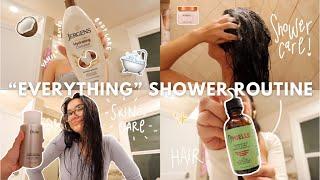 MY EVERYTHING SHOWER ROUTINE  skincare haircare body care + more