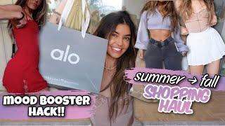 Summer to Fall Fashion Summer Haul + Mood Booster Hack Vlog