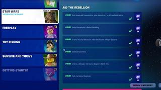 Complete LEGO Fortnite Star Wars Quests - How to EASILY Complete Aid the Rebellion Quests