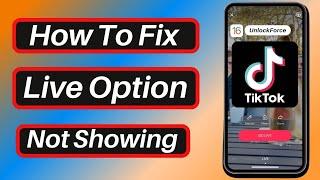 Tiktok Live Option Not Showing 2024  Tiktok Live Option Not Showing After 1K Followers