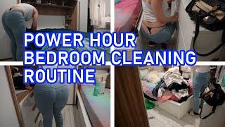 Power Hour  Bedroom cleaning routine  Black thong slip 