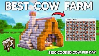 EFFORTLESS AUTOMATIC Cow Farm Minecraft Java 1.21