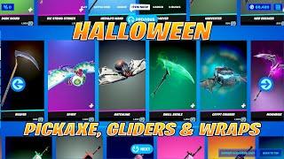 All Halloween Pickaxe Gliders & Wraps Fortnite Item Shop Preview Halloween Cosmetics