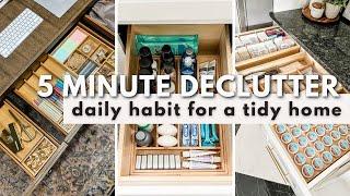 A TIDIER HOME IN JUST 5 MINUTES A DAY  How To Use The Organized-ish 5 Minute Declutter Method