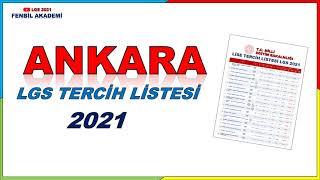 ANKARA EN İYİ LİSELER LGS 2021