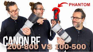 Das glaubt mir keiner Canon RF 200-800mm vs 100-500 vs das Phantom