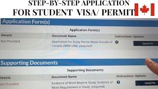 Step-by-Step Student Permit Student Visa Application Canada  2023 - Made Outside of Canada
