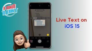 How to use Live Text  iOS 15 feature