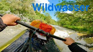 Donau Wildwasser Packraft Tour  Hochwasser von Sigmaringen bis Blochingen  mit dem Anfibio Rebel