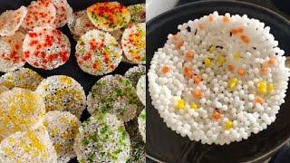 Sabudana  Papad  How to make sago Papad  colourful sabudana Papad  साबूदाना पापड़ की आसान रेसिपी