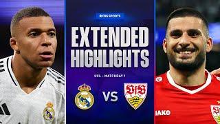 Real Madrid Vs Stuttgart Extended Highlights UCL League Phase MD 1 CBS Sports Golazo