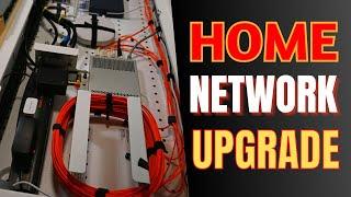Home Networking Upgrade - 10Gb Fiber UPS CAT6 Gigabit - ULTRA CLEAN NETWORK PANEL SETUP