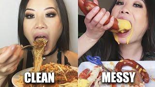 MUKBANGERS CLEANEST VS MESSIEST MOMENTS