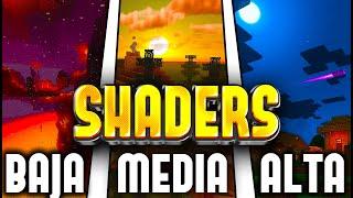 Los MEJORES SHADERS Para Minecraft Bedrock 1.21️PE Gama BAJA MEDIA y ALTA