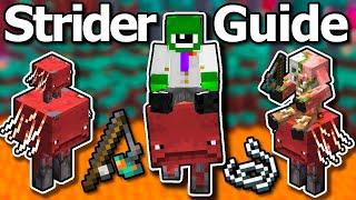 Ultimate Minecraft 1.20 Strider Guide - How To Ride Striders Fast Breeding Warped Fungus