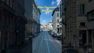 Milan Italy panoramic bus ride Me Milan-Cordusio #milan #italy #busride #europe