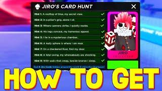 HOW TO GET ALL 9 JIRO CARD LOCATIONS in DEATH BALL ROBLOX