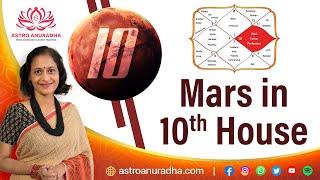 Mars in 10th house  I want to win every competition in life  anuradha sharda  Mangal planet