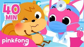 I Have a Toothache   Hospital Play  +Compilation  Pinkfong Songs for Children