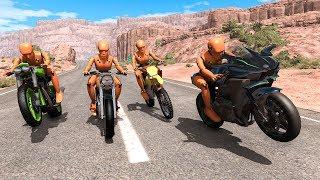 Motorbike Crashes #15 - BeamNG DRIVE  SmashChan