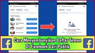 Cara menyembunyikan pertemanan di facebook dari orang lain  publik