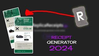 Working Receipt  Invoice Generator  2024