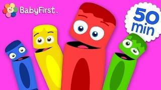 All of the Colors  Coloring for Kids  Learn the Colors  Color Crew  BabyFirst TV