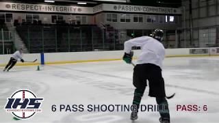 6 Pass Shooting Hockey Drill