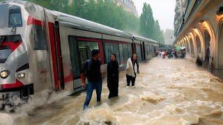 Flood in France Heavy rains have hit Paris resulting in the flooding of several metro stations