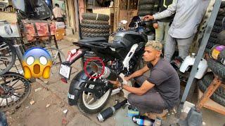 Trying Bullet Exhaust In Pulsar RS200 part2