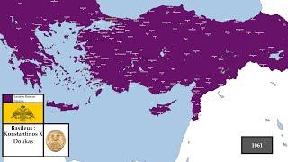 The History of the loss of Byzantine Anatolia Every Years 1061-1461
